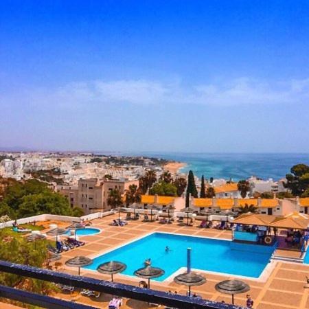 Apartamento Fabulous Sea View Studio Near Old Town Albufeira Exterior foto